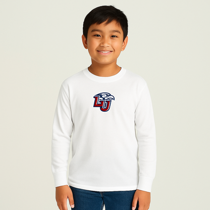 Youth Liberty Flames Logo Cotton Long Sleeve T-Shirt