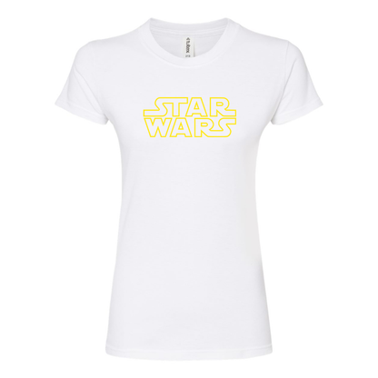 Women's Star Wars Movie Round Neck T-Shirt