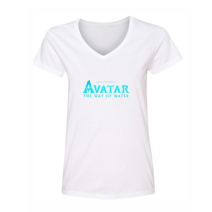 Women's James Cameron Avatar Movie The Way of Water V-Neck T-Shirt